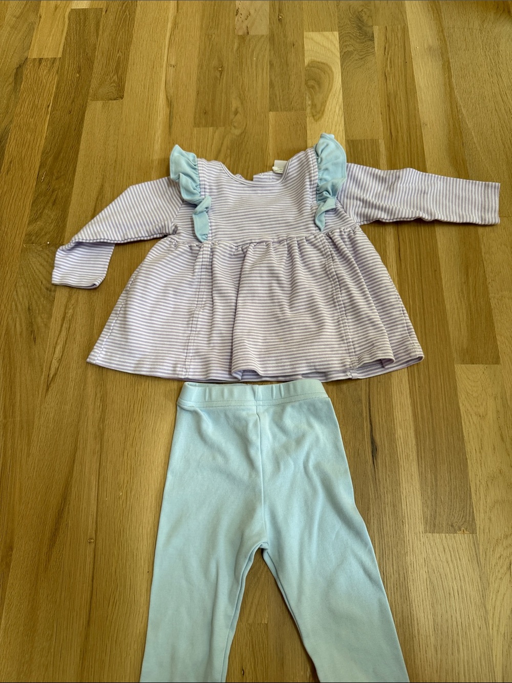 Soft Lavender & Light Blue Girls Matching Set - Brand Unlisted